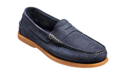 Tony - Navy Nubuck Loafer