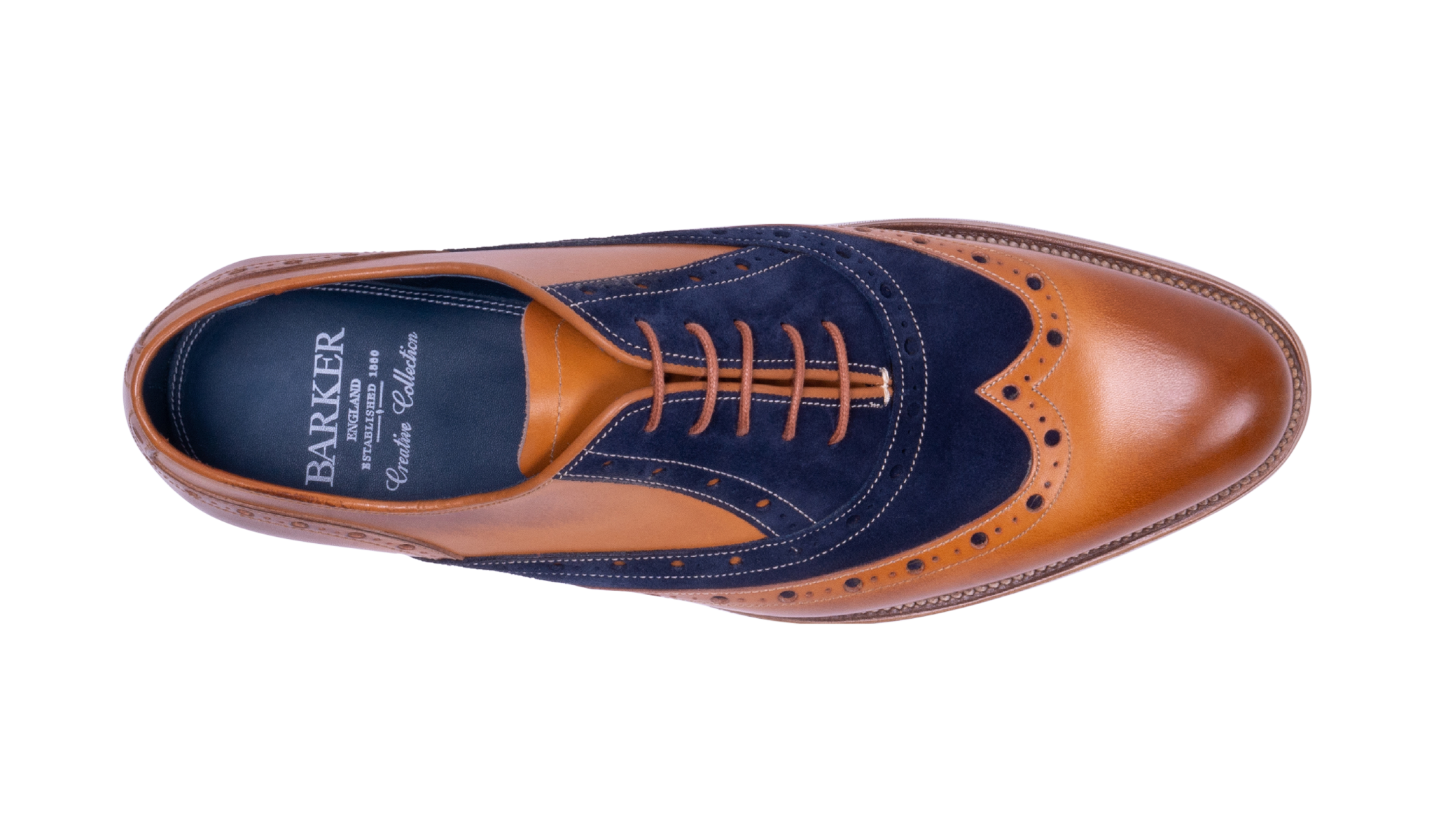 Blue suede 2025 brogue shoes