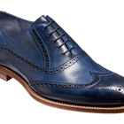 Valiant - Navy Hand Painted Brogue
