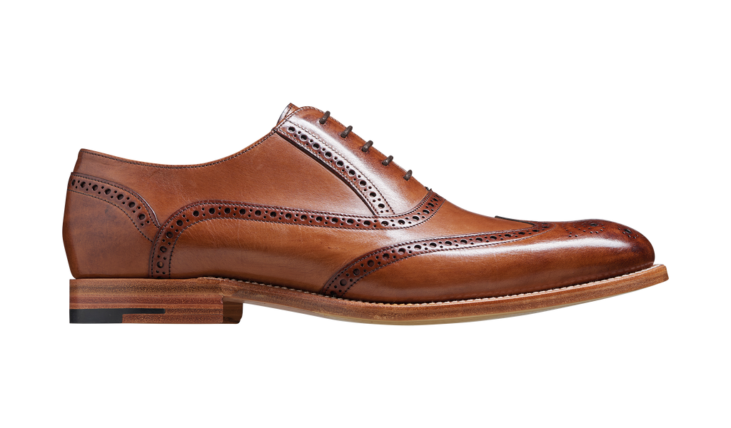 Valiant - Brown Hand Painted Brogue