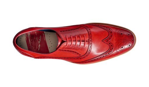 Valiant - Red Hand Painted Brogue