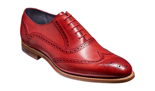 Valiant - Red Hand Painted Brogue
