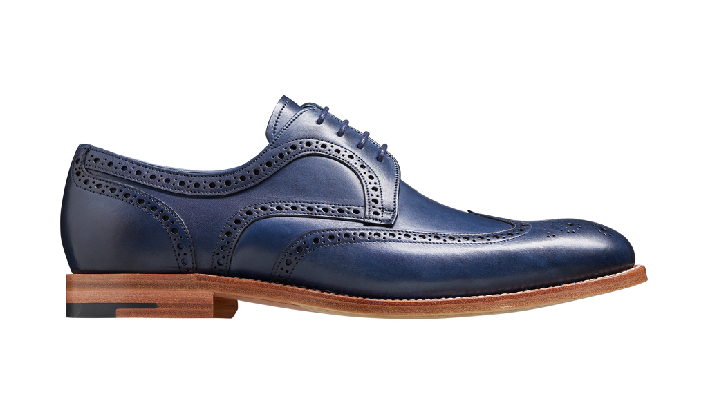 Victor - Navy Hand Painted Derby