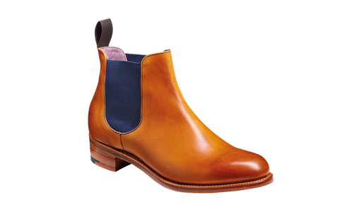 Violet - Cedar Calf / Blue Elastic Boot