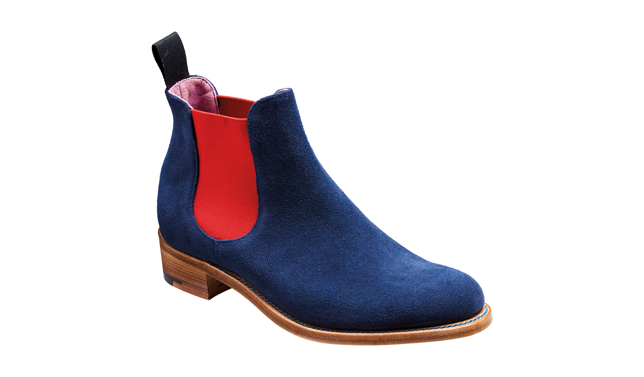 Chelsea boots with red elastic discount