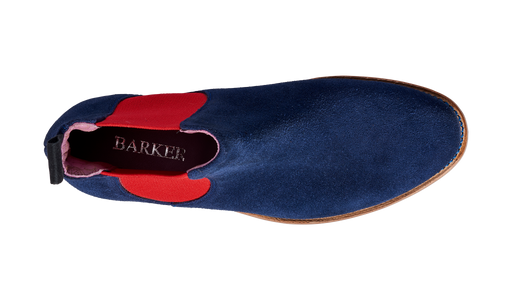 Red suede chelsea boots sales