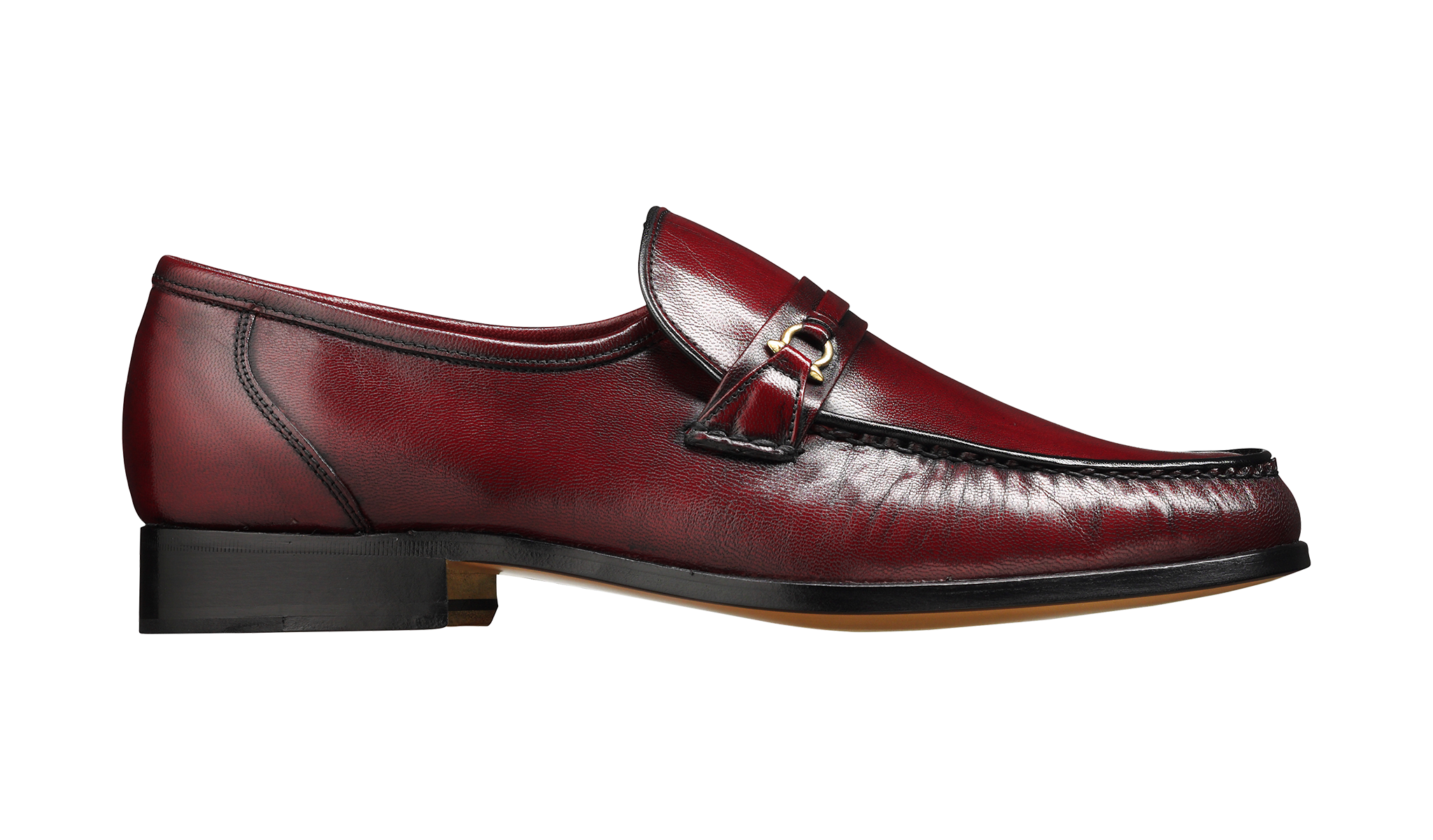 Burgundy men's 2025 dress loafers