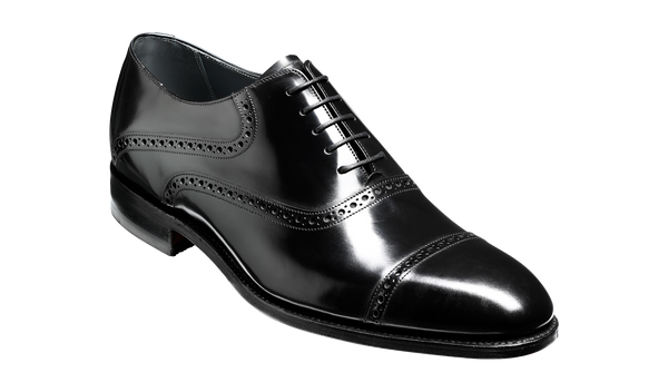Wilton - Black Hi-Shine Oxford | Mens Oxford